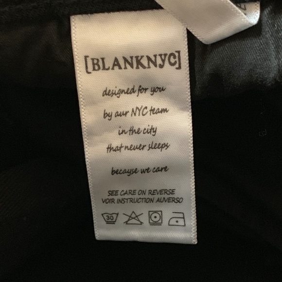NWT BLANKNYC Black Beaded Frayed Shorts Size 26 - Picture 5 of 6